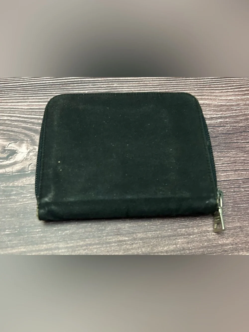 Prada Black Nylon Zip Case with Red Logo Tab